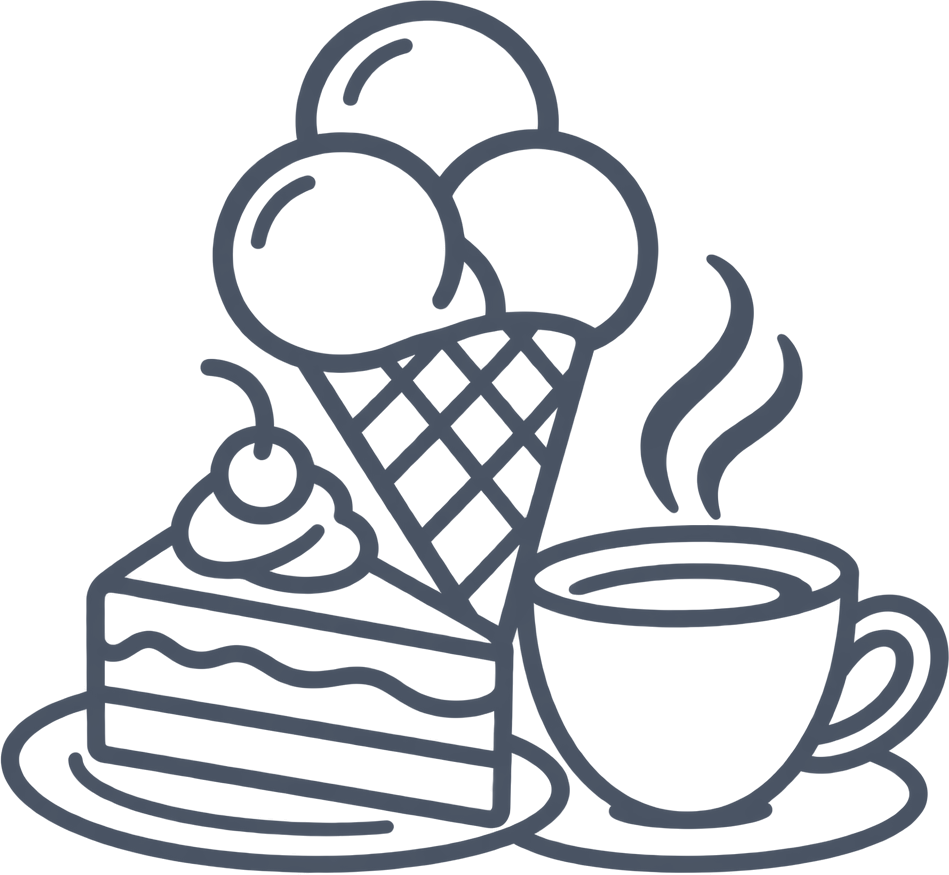 GELATERIA + PASTICCERIA + CAFFETTERIA